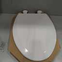 Bemis 1500EC 390 Lift-Off Wood Elongated Toilet Seat, Cotton White (Pack of 1)