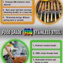 27 Inch Extra Long 1 Inch Wide Kabob Skewers for Grilling, Premium 304 Stainless Steel Barbecue Skewer with Wood Handle,Metal Flat Kebab Skewers include 8PCS BBQ Skewer,1PCS Grill Mop Brush
