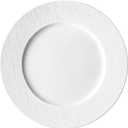 10.5'' White Porcelain Dinner Plate  Textured Rim, Modern Matte Finish, Durable & Chip-Resistant  Dishwasher & Microwave Safe  Perfect for Home Dining, Restaurants & Events