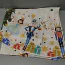 Christmas Dance Round Table Cloths 60 inch Merry Christmas Table Cloth Xmas Tree Circular Circle Tablecloth for Holiday Dining Kitchen Decor Gifts