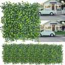 Artificial Grass Wall Backdrop,10"x 10"(8P) UV-Anti Boxwood Faux Green Panels for Interior Wall, Greenery Wall,Garden and Indoor Outdoor Plant Decor