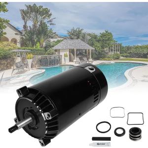 UST1152 Pool Pump Motor and Seal Replacement Kit Pool Pump Motor 1.5 HP Up-Rated C Face 56J Frame Compatible with Hayward Super Max-Flow Northstar Jacuzzi Magnum Pumps