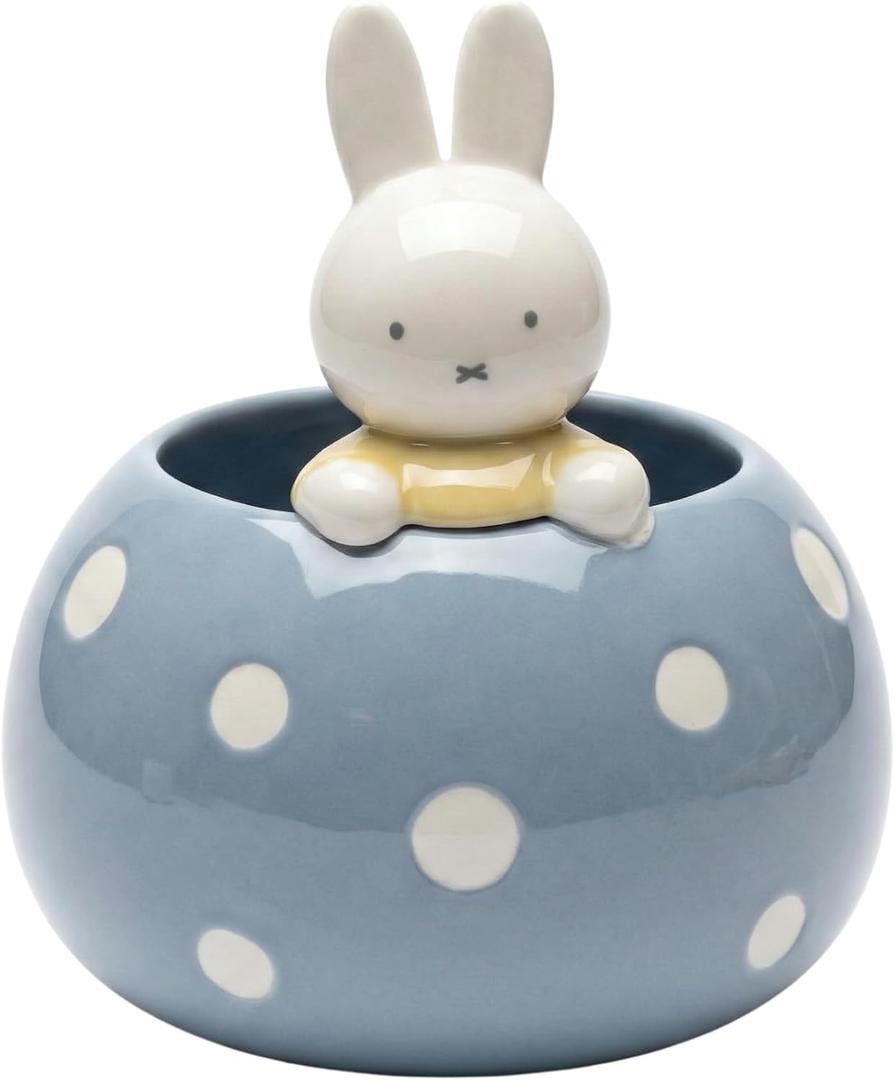 Miffy Peek-A-Bloom Blue Planter, 7.13 inches