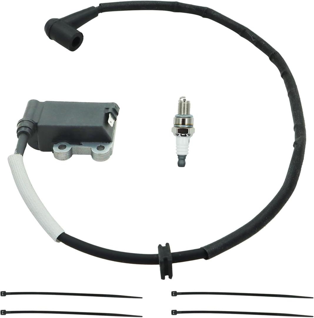 502846401 Ignition Coil for Husqvarna 150BT 350BT 150BF 350BF Backpack blower with Spark Plug,Replaces Coil 511492901