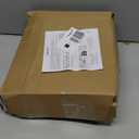 Amazon Basics Faux Linen Blackout Curtains for Bedroom and Living Room, 2-Piece Set with Grommets, 52" W x 84" L, White