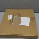 Handmade Wooden Decorative Tray, Small Beaded Coffee Table Tray Decor, Grey Round Decorative Tray for Coffee Table, Dining Room Table Entryway and Living Room Table (Gray)