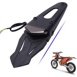 DREAMIZER Universal Dirt Bike LED Rear Fender Brake Blinker Tail Lights Motorcycle Taillight for Off Road Enduro - Smoke Lens