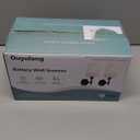 Ouyulong Battery Operated Wall Sconces Set of 2, Wireless Rechargeable Dimmable Wall Light with 5600mAh RGB Bulb and Remote for Bedroom, Living Room, Hallway (Black)