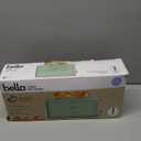 bella 2 Slice Slim Toaster, Fits-anywhere Kitchenware, 6 Setting Shade Control with Reheat & Cancel Buttons, Fits Sourdough, 10 Long Slot, Anti Jam & Auto Shutoff, 900 Watt, Seaglass