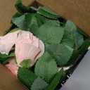 Felice Arts 2 Pack Pink Artificial Flower Garland, Each 6.5FT Fake Rose Vines, Hanging Floral Rose Garland for Wedding Baby Shower Swing Table Home Party Decor