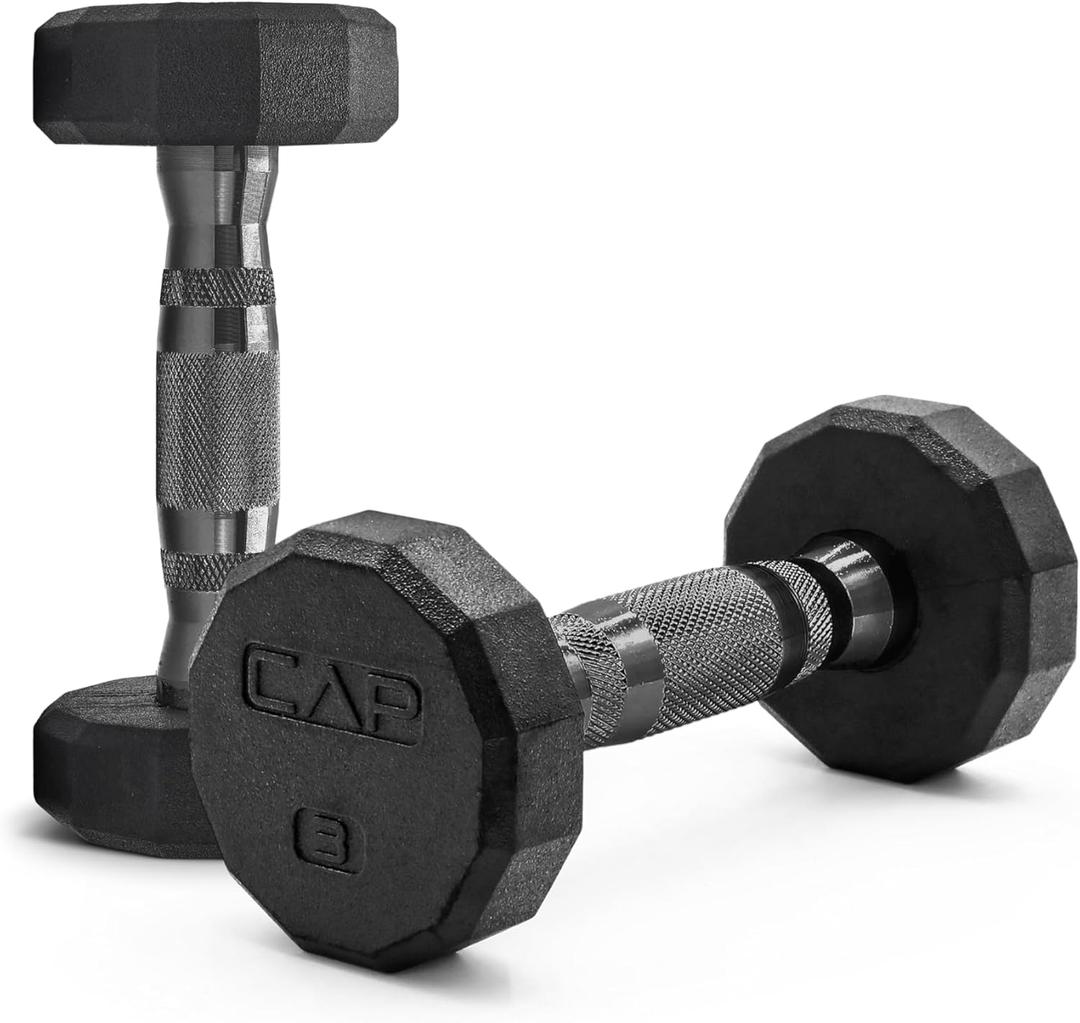 CAP Barbell Coated Dumbbell Weight | Multiple Options Pairs & Sets (3 lb - Pair)