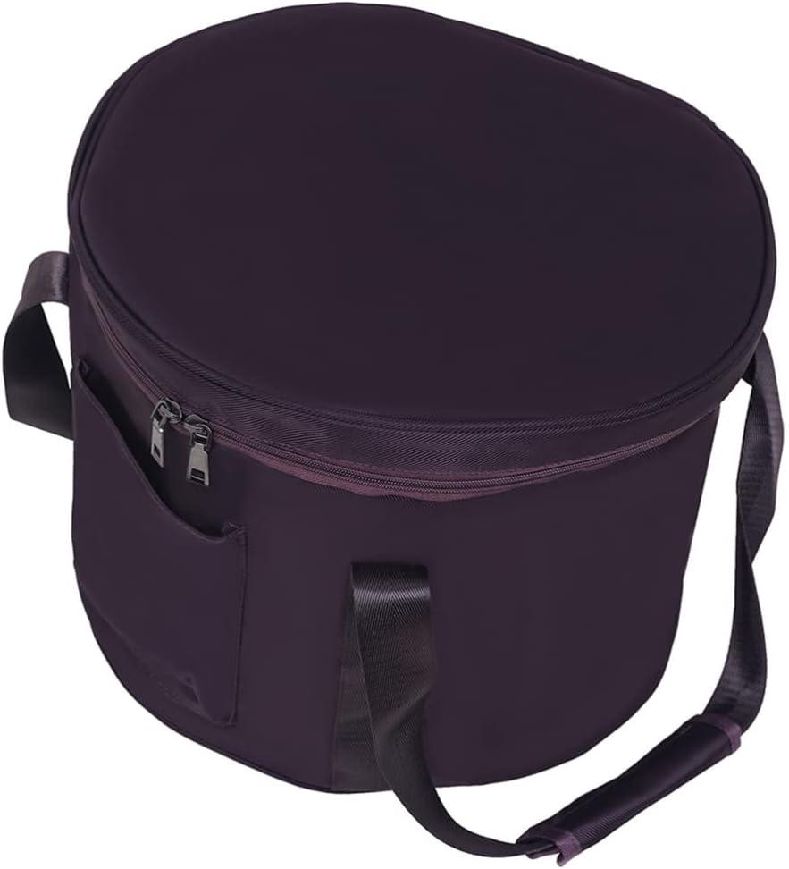 Vaguelly Singing Bowl Carrying Case Crystal Singing Bowl Carrying Case Bag 12inch Sound Healing Instrument Travel Carry Case Bag For Sound Healing and Meditation Purple (36x36x27cm)