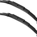 Youxmoto Pair of Trailer Leaf Spring 4 Leaf Double Eye, 1750lbs Cap for 3500lbs Axle, 25-1/4" L, 1-3/4" Width, 9/16 Eye I.D (2 Bushings), Fits for SW4B