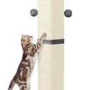 Cat Scratching Post 33 Inch Nature Sisal Scratch Post for Indoor Cats, Large Cat Scratcher Protect Your Furniture, for All Breeds Grey