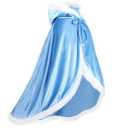 visofayo Girls Dress Up Hodded Cape Toddler Costume for Princess Cloaks, 7-9Y