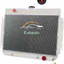 3 Row Aluminum Radiator Compatible For Chevy Bel Air Impala El Camino Biscayne 63-68 64 65 66 67 3 Core Full Aluminum Radiators