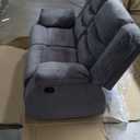 Signature Design by Ashley Hazela Contemporary Loveseat with 2 Bolster Pillows, Beige