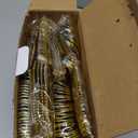 N9R 200PCS Gold Plastic Silverware Set, Heavy Duty Spoons and Forks Silver Plastic Cutlery Including 100pcs Forks, 50pcs Spoons, 50pcs Knives, Disposable Silverware for Party,Wedding, and Everyday Use