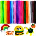 200pcs 20colors, Pipe Cleaners, Chenille Stems, Pipe Cleaners for Flower Making Crafts, Pipe Cleaner Crafts, Art and Craft Supplies (Small Pack)