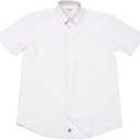 Tough Apparel Hustle Dress Shirt Men's Short Sleeve 4-Way Stretch Slim Fit Wrinkle & Stain Resistant White, Medium 