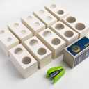 Boen Coin Flips 10 Assorted Sizes 1000Pcs Coin Holders for Colletors The Coin Collection Supplies Include A Mini Stapler The Coin Cardboard Coin Flips for Coin Collection (10 Assorted Size 1000pcs)