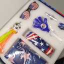 Soccer Fan Gear Set for 2026 World Tournament, Soccer Party Favors Kit with Flag,Scarf, Face Paint, Clapper, Horn&Glasses,Supporter Accessories for Game Day, Sports Event, Gift