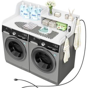 Washer Dryer Countertop with Power Outlet, 54"W x 27.5"D Laundry Countertop