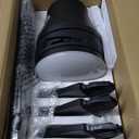 Ceiling Fans with Lights and Remote: 42 Inch Modern Black Ceiling Fan, Low Profile Flush Mount, Quiet Reversible DC Motor & 3CCT Dimmable LED for Bedroom Living Room Kitchen Indoor Outdoor