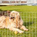 Tongmo 4 ft x 100 ft Galvanized Welded Wire Fence, 16GA Garden Chicken Wire Fence Roll, Mesh Size 2" x 4"Hardware Cloth, Ideal for Yard Protection and Poultry Netting