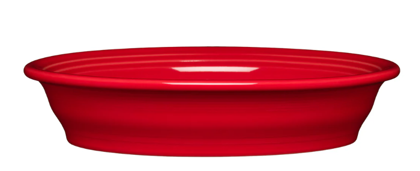 DI Fiesta Oval Vegetable Bowl Scarlet Red