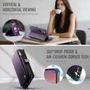 Defencase for Galaxy S26 Magnetic Wallet Case Compatible with Magsafe with RFID Blocking Zipper & Card Holder for Women Men, PU Leather Detachable Phone Case for Samsung Galaxy S26 6.3 inches, Purple
