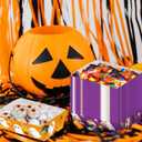 3 x WorldBazaar Halloween Paper Food Trays 60PCS Halloween Serving Trays Disposable Treat Snack Holder Trays Decorations Trick or Treat Party Supplies