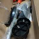 Electric Weed Wacker 3 in 1 Cordless Grass Trimmer/ Edger/ Brush Cutter/ Lightweight Stringless Electric Weed Battery Eater 24v Weed Trimmer with 3 Types Blades&Auxiliary Wheel for Yard and Garden