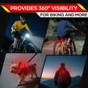 Bike Lights Front and Rear, Bright Rechargeable Bicycle Light 8+12 Modes, Bike Headlight Taillight Set for Night Riding Safety, IPx6 Waterproof Cycling Light with Long Battery Life, 3 Set