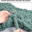 SUNTQ 8 Pack Chunky Chenille Yarn for Crocheting, Bulky Thick Fluffy Yarn for Hand Knitting Blank0et, Soft Plush Knitting Yarn for Cushions, Pet Bed,Home Decor, Sage Green(32 yds,8.8 oz Each Skein)