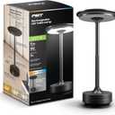 Feit Electric Rechargeable Table Lamp Touch Activated, 3 Color Temperatures, Dimmable, 100 Lumens, 3 Watts, USB Type-C Charging, Potable & IP44 Rated for Indoor/Outdoor Use, TABLE/3CCT/BK/BAT