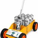 SDSNTE 2-in-1 Detachable Parking Lot Line Striper Cart Machine & Paint Wand | For Athletic Field, Warehouse & Parking Lot Line Marking, 12-Can Storage Space