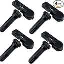 Set of 4 TPMS Tire Pressure Monitoring System Sensor 433MHz Compatible with Jeep Wrangler JK Dodge Ram Charger Replacement for 56029398AB 68142397AA 68241067AA 68241067AB