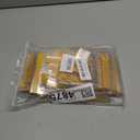100-Pack 4" x 1" Shelf Tag Label Holders Adhesive Clear Shelf Tag Index Card Pockets Plastic Drawers File Cabinet Storage Bins Label Holder for Supermarket School Library Kitchen