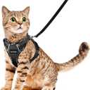 Halypet Cat Harness and Leash Set [H500 Pro Escape Proof Cat Harness for Walking, Adjustable Breathable Soft Travel Cat Leash, Reflective Strips Kitten Harness