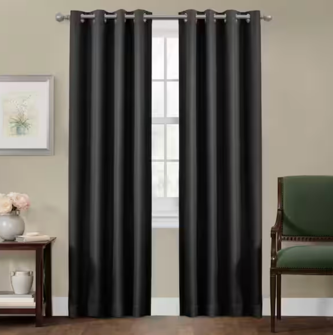Zenna Home Easy Hang Curtain 2 Panel 84" Length