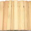 Paint Stir Sticks-REWISS Bulk 100 PCS 12in Length Bamboo Craft Sticks Natural Color Paint Stir Sticks