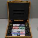 ropoda 23 inches Horse Race Board Game with 11 Luxury Horses,Foldable Wood Horse Racing Board Game with 100 Pcs Chips,2 Dice and 2 Boxes of Cards,Vintage Color