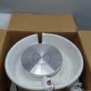 VEVOR 25CM Pottery Wheel for Adults Beginners, Direct Drive Ceramic Pottery Wheel with LCD Touch Screen Foot Pedal 50-300RPM Adjustable Speed, 350W Electric Wheel for Pottery Art Craft DIY, White