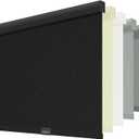 ChrisDowa Cordless Blackout Roller Shades for Windows, Striped Free-Stop Window Blinds with Privacy, Thermal Insulated Window Shades for Home, Office and Door. Black, 28" W x 72" H