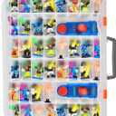 Case Compatible with Akedo Ultimate Arcade Warriors Starter Pack, Toy Storage for Battle Arena Controller & Warrior Collector Mini Battling Action Figures, Holder for Akedo Game Playset (Box Only) (White)