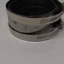 Flexible pipe Coupling with Stainless Steel Clamps.Pipe Connector for PVC and Metal Pipes (4inch/108mm-114mm)