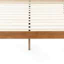 Mellow Naturalista Classic - 12 Inch Solid Wood Platform Bed with Wooden Slats, No Box Spring Needed, Easy Assembly, Queen, Pine