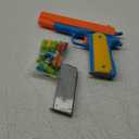 Toshi Station Toy Gun - Soft Dart Blaster with 20 Soft Darts and 2 Dart Holders – Slide Action with Safety Orange – Roleplay Accessory for Kids Age 6+