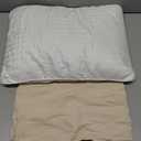 Pro Goleem Toddler Pillow with Muslin Cotton Pillowcase, 13x18 Soft Toddler Pillows for Sleeping Kids Pillow Child Pillow Machine Washable Perfect for Bed, Toddler Cot and Travel, Beige